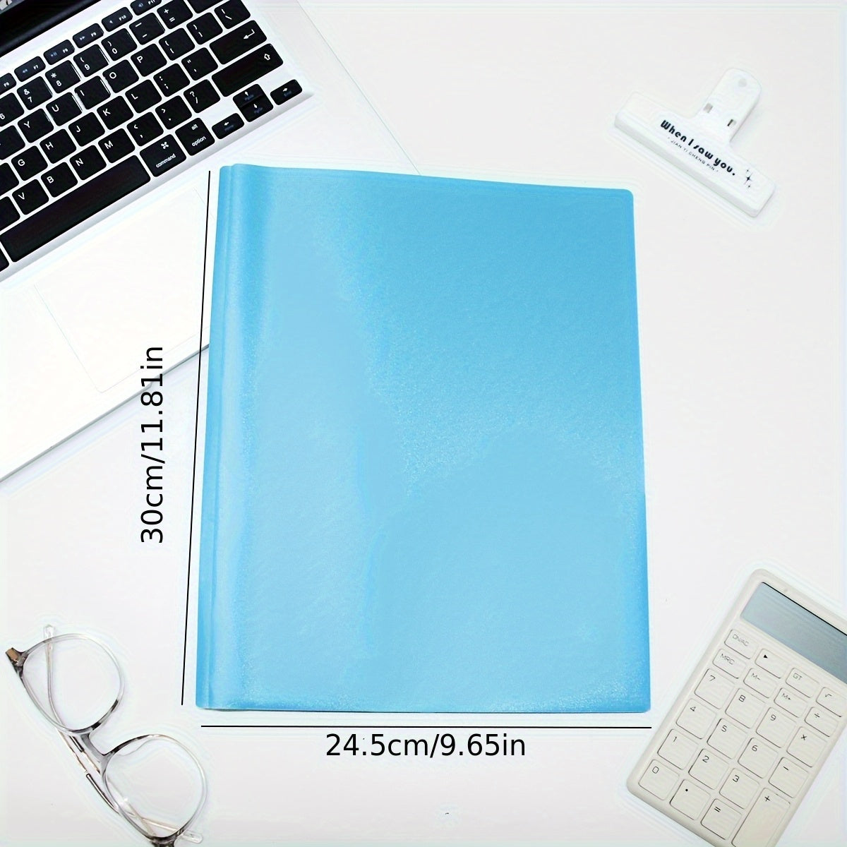 10pcs American Folders with Double Pocket Design - Colorful Office & School Supplies, Durable Plastic Document Organizer for Resumes, Reports, Certificates, Includes Labeling Patches