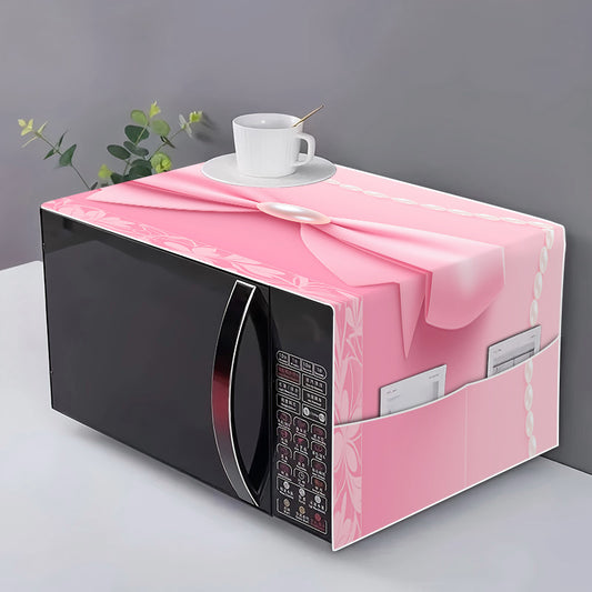 Here is the optimized product title:

"1pc Pink Pearl Bow Refrigerator, Washing Machine, Oven Cover Set with Storage Bag - Household Storage Accessories, Microwave Cover Home Appliance Top Cover - Digitally Printed Pattern - Check Before Buying!